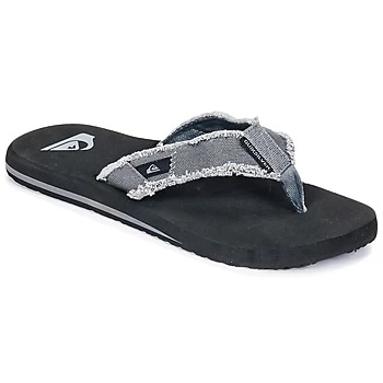Image of Quiksilver MONKEY ABYSS M SNDL XSKC mens Flip flops / Sandals (Shoes) in Grey,11,12,13