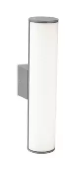 Image of Monaco LED 40 Light Outdoor Wall Light Grey IP54