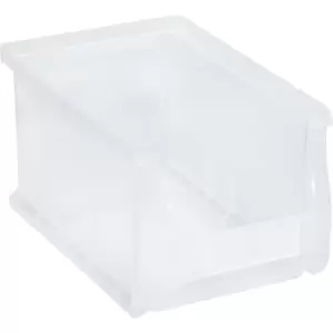 Image of Open fronted storage bin, LxWxH 235 x 150 x 125 mm, pack of 24, transparent