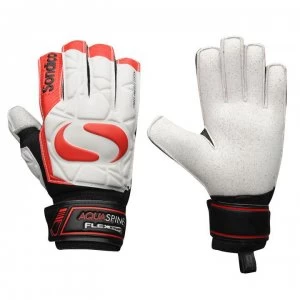 Image of Sondico AquaSpine Junior Goalkeeper Gloves - White/Red