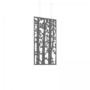Image of Piano Chords acoustic patterned hanging screens in dark grey 1200 x