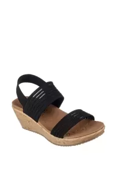 Image of Black 'Beverlee' Sheer Glow Sandal