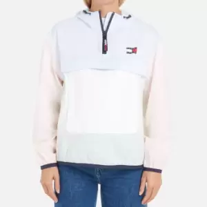 Image of Tommy Jeans Colour-Block Packable Chicago Shell Jacket - S