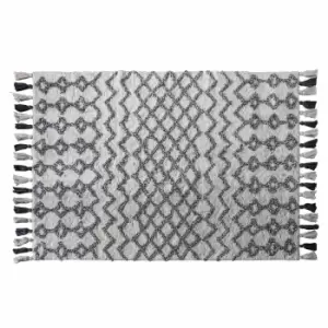 Image of Crossland Grove Mumbai Rug Black Cream 800x1500mm