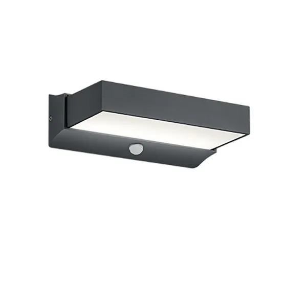 Image of Cuando Modern Outdoor Up Down Wall Lamp Anthracite 3000K IP54 with PIR