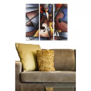 Image of MDF62354260 Multicolor Decorative MDF Painting (3 Pieces)