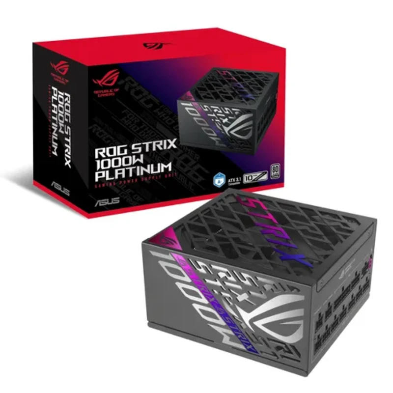 Image of Asus ASUS ROG STRIX-1000P-GAMING power supply unit 1000 W 20+4 pin ATX ATX Black Silver 90YE00W1-B0NA00