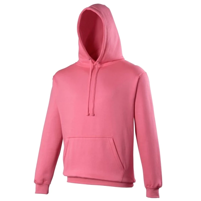 Image of AWDis Mens Electric Hooded Sweatshirt Hoodie in Baby Pink Size: Medium Baby Pink Male M