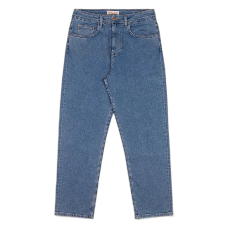 Image of Revolution Relaxed fit jeans in stretch organic cotton Revolution Bleu Male 31x34 5322-blue