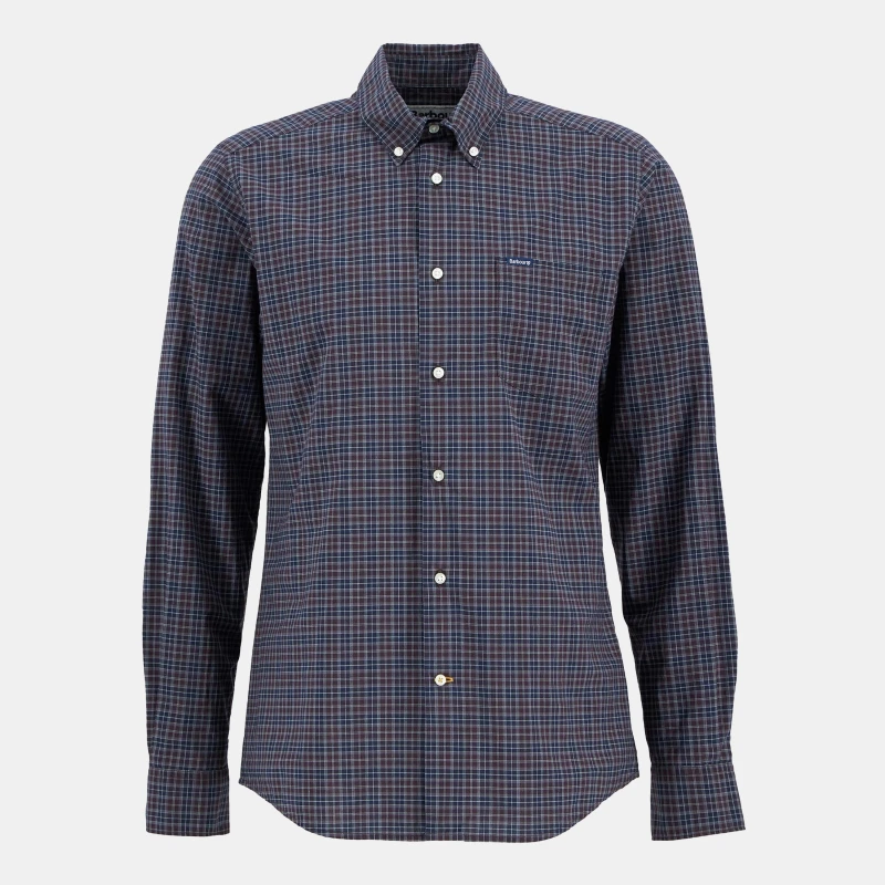 Image of Barbour Lomond Tailored Fit Shirt MdOak Trtn TN38 male S