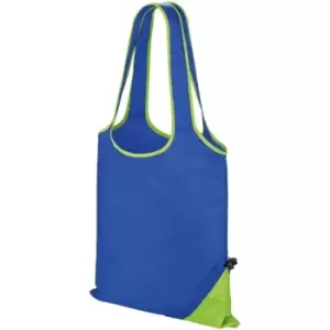 Image of Core Compact Shopping Bag (One Size) (Royal/Lime) - Result