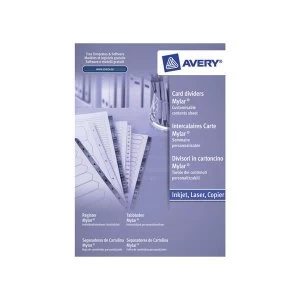 Image of Avery Index Multipunched 1-100 A4 White Ref 05228061