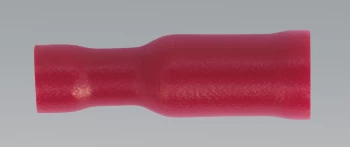 Image of Sealey RT23 Female Socket Terminal Ø4mm Red Pack of 100