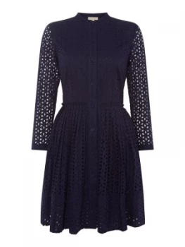 Image of Michael Kors Daisy eyelet dress Blue