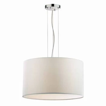 Image of Wheel 5 Light Large Round Ceiling Pendant White, E27