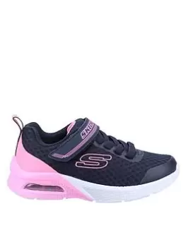 Image of Skechers Microspec Max Epic Brights Trainer, Navy, Size 9.5 Younger