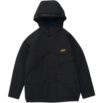 Image of Barbour International Boys Shoreditch Showerproof - Black BK11
