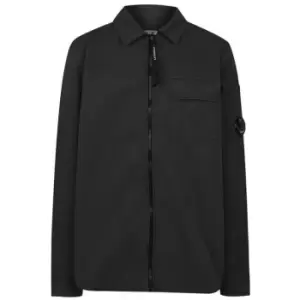 Image of CP COMPANY Junior Boys Lens Overshirt - Black