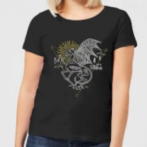 Image of Harry Potter Thestral Womens T-Shirt - Black - M