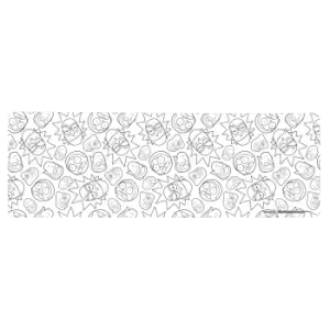 Image of Rick And Morty Character Outlines Gaming Mouse Mat - Medium