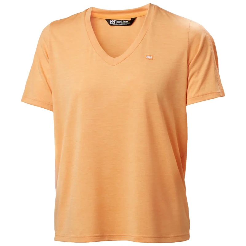 Image of Helly Hansen Womens v-neck T-Shirt Helly Hansen Salt Breeze Orange Female XL