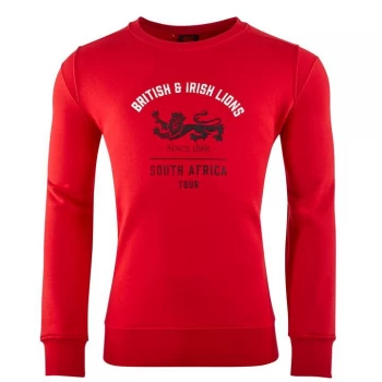 Image of Canterbury British and Irish Lions Crew Sweatshirt Mens - Red