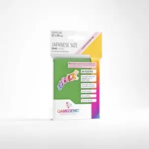 Image of Gamegenic Prime Japanese Sized Sleeves Green - 60 Sleeves