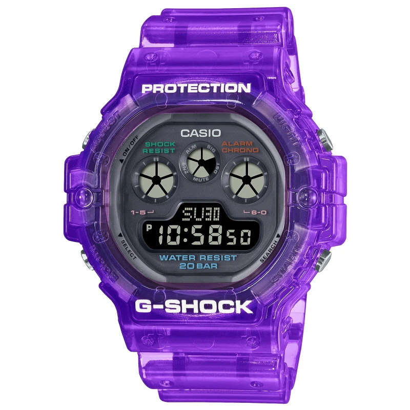 Image of Casio G-Shock DW-5900JT-6ER Joytopia Purple Resin Strap Watch - W17429