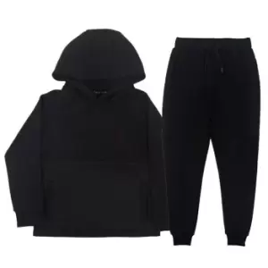 Image of Firetrap Poly Mix Tracksuit Junior Boys - Black