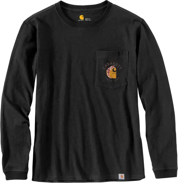 Image of Carhartt Workwear Graphic Ladies Long Sleeve Shirt, black, Size XS for Women