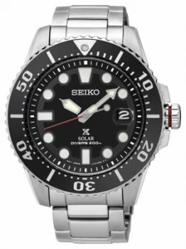 Image of Seiko Prospex Solar Diver's Metal Bracelet Black Watch