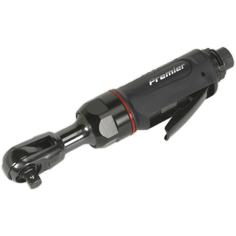 Image of Loops Mini Air Powered Ratchet Wrench - 3/8" Sq Drive - Twist Reverse - Composite Grip Multi