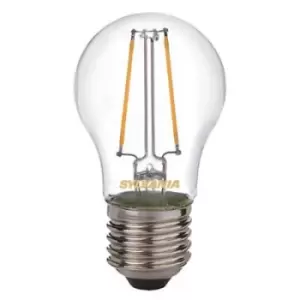 Image of Sylvania E27 2W 250Lm Round LED Filament Light Bulb