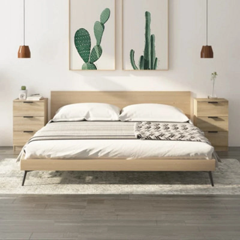 Image of Vidaxl Bedside Cabinets 2 Pcs Sonoma Oak 40X36X65 Cm, Brown 811275