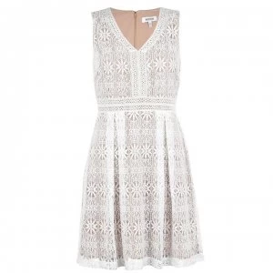 Image of Kensie Geo Lace Dress - IVORY/NUDE