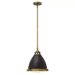 Image of 1 Bulb Ceiling Pendant Light Buckeye Bronze Restoration Bronze LED E27 100W