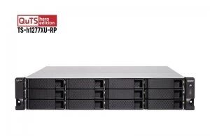 Image of QNAP TS-h1277XU-RP-3700X-32G 12 Bay Rack Enclosure with 32GB RAM