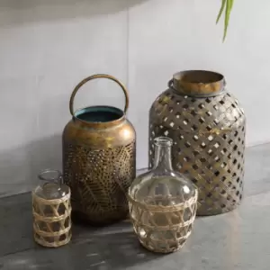 Image of Gallery Interiors Wolters Lantern Verdigris