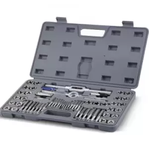 Image of VEVOR Tap and Die Set, 60 PC Tap Set Metric and Sae with Storage Case, Carbon Steel Internal and External Tap and Die Set Metric and Standard, Used fo