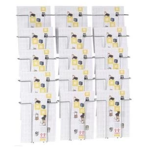 Image of Twinco A4 Twin Agenda Wall Mounted Literature Display 15 Compartments