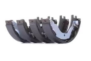 Image of FEBI BILSTEIN Brake Shoes LAND ROVER 171052 LR016365,LR021877,LR025151 Brake Shoe Set,Brake Lining LR031947,SFS500010,SFS500011,SFS500012,SMB000126