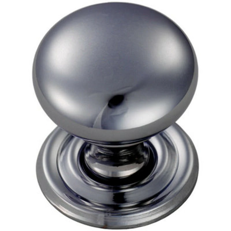 Image of Loops Round Victorian Cupboard Door Knob 32mm Dia Polished Chrome Cabinet Handle Multi unisex