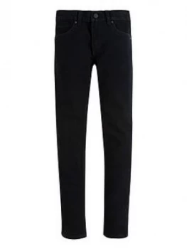 Image of Levis Boys 510 Skinny Fit Jeans - Black, Size Age: 14 Years