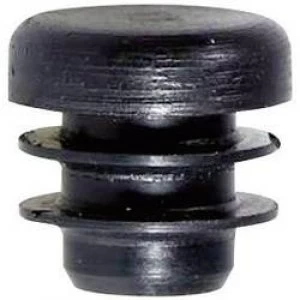 Image of PB Fastener 085 0180 699 03 Plug With Fins For Round Profile Black x H 18mm x 17mm