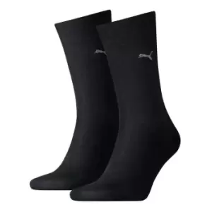 Image of Puma 2 Pack Classic Socks Mens - Black