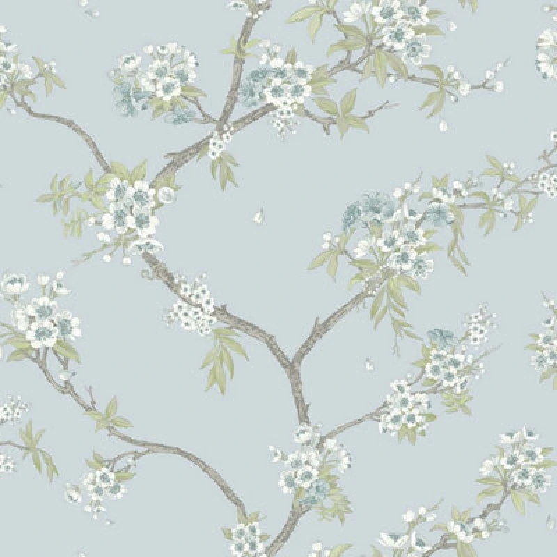Image of Holden Decor Cherry Blossom Wallpaper Blue Holden 14214