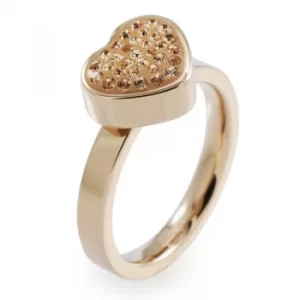 Image of Ladies Folli Follie PVD rose plating Size N.5 Bling Chic Ring