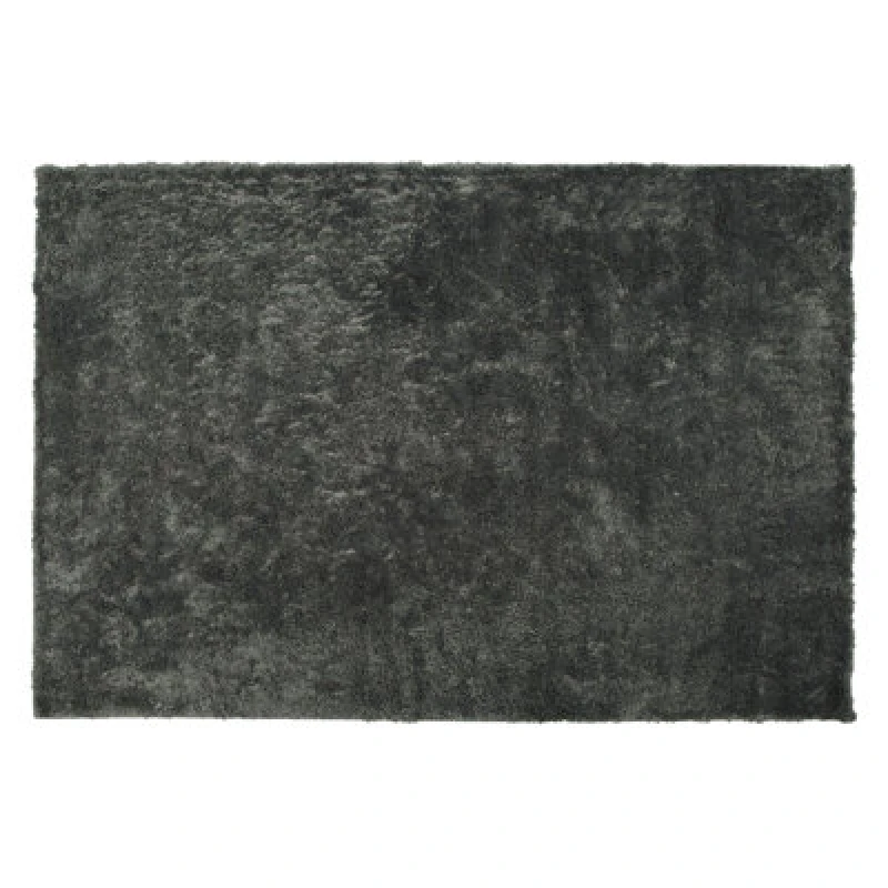 Image of Beliani Shaggy Rug Evren Dark Grey 140 X 200 Cm