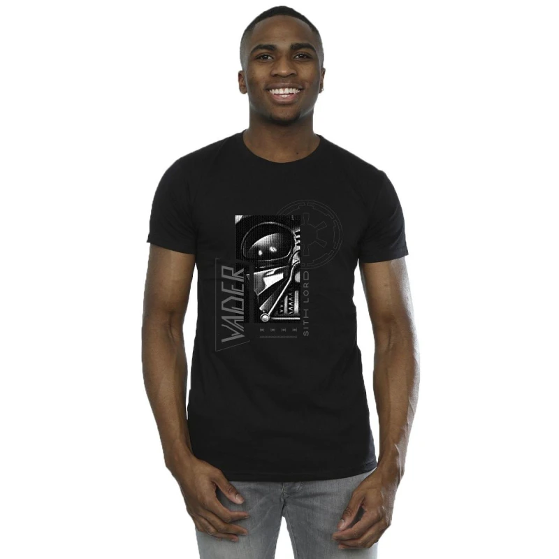 Image of Star Wars Star Wars Men Obi-Wan Kenobi Sith SciFi Collage T-Shirt in Black Size: Small Black S Male 5059934444331