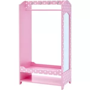 Image of Fashion Polka Dot Prints Bella Toy Dress Up Unit - Pink / White - 80 x 26 x 102 x cm